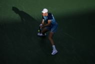 Jannik Sinner in action at the Cincinnati Open final (Source: Getty)
